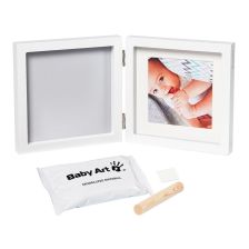 Αποτύπωμα+φωτογραφία λευκή κορνίζα My Baby Style Grey Baby Art