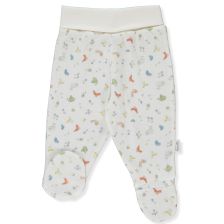 Βρεφικό παντελονάκι Bebetto HAPPY GARDEN, Εκρού, 0-6 μηνών, T3394.