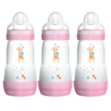 Μπιμπερό Easy S. Anti-Colic Bottle 260ml 3τεμ. ροζ