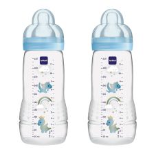 Σετ μπιμπερό МАМ Easy Active Bottle 330ml 2τεμ. μπλε