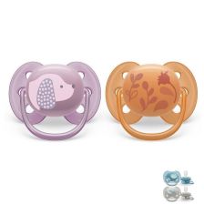 Ορθοδοντικές πιπίλες Philips Avent - Ultra Soft, 6-18 μηνών, 2 τεμαχίων.