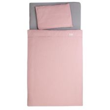 Σετ βρεφικής κρεβατοκάμαρας Baby Matex Muslin, 2 τεμαχίων, 100 x 135 εκατοστών, ροζ, 0384-12.