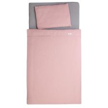 Σετ βρεφικής κρεβατοκάμαρας Baby Matex Muslin, 3 τεμαχίων, 100 x 135 εκατοστών, ροζ, 0073.