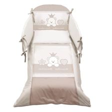 Σετ Κούνιας Italbaby BABY RE Pony 4τεμ. 70х130 Dove grey με Πάντα Κούνιας