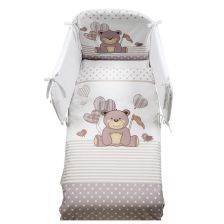 Σετ Κούνιας Italbaby KUKU Pony 4τεμ. 70х130 Dove Grey με Πάντα Κούνιας