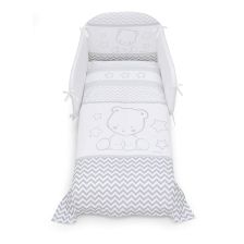 Σετ Κούνιας Italbaby FLASH Pony Pop Star 4τεμ. 70х130 εκ. Γκρι με Πάντα Κούνιας