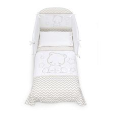 Σετ Κούνιας Italbaby POPSTAR Pony 4τεμ. 70х130 White / Ivory με Πάντα Κούνιας