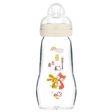 Γυάλινο μπιμπερό MAM Feel Good 260ml Unisex.