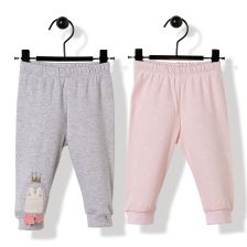 Παντελόνι βρεφικό με κλειστό ποδαράκι Bebetto πιγκουίνο 2τεμ. 6-18μ. T2517