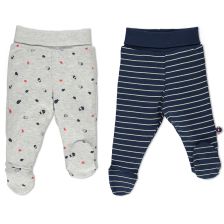 Παντελόνι βρεφικό με κλειστό ποδαράκι Bebetto Sea Travel 2 τεμ. 0-6μ. T 2535