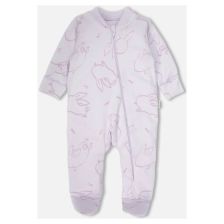 Βρεφική ολόσωμη φόρμα Bebetto RABBIT AND CARROTS LILAC 0-9 μηνών, T4407.