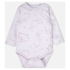 Βρεφικό κορμάκι Bebetto RABBIT AND CARROTS LILAC 12-36 μηνών, μακρυμάνικο, T4410.