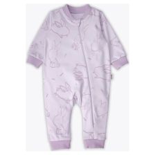 Βρεφική ολόσωμη φόρμα Bebetto RABBIT AND CARROTS LILAC 6-36 μηνών, T4477.