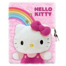 Μυστικό ημερολόγιο Kids Licensing Hello Kitty, Βελούδινο, με κλειδαριά.
