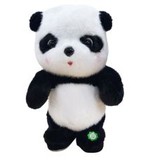 Διαδραστικό παιχνίδι Raya Toys Μουσικό αρκουδάκι Panda που περπατάει, επαναλαμβάνει λέξεις, 26 εκατοστών.