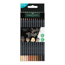 Ξυλομπογιές Faber-Castell Black Edition, Nude αποχρώσεις, 12 χρωμάτων.