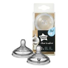 Βρεφικές θηλές Tommee Tippee Easi-Vent Medium 2 σταγόνες, 3 μηνών+ 2 τεμαχίων, ΤΤ0005.