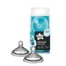 Βρεφικές θηλές Tommee Tippee Advanced Anti-Colic Medium 2 σταγόνες 3 μηνών+ TT0007.