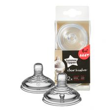 Βρεφικές θηλές Tommee Tippee Easi-Vent STAR 3 σταγόνες 6 μηνών+ με υποδοχή TT0011.