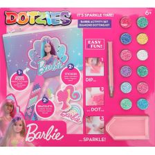 Δημιουργικό σετ Diamond Dotz Barbie Φτιάξτο μόνος σου, πορτοφόλι, βραχιόλια και αυτοκόλλητα με παιδική διαμαντένια ταπισερί.