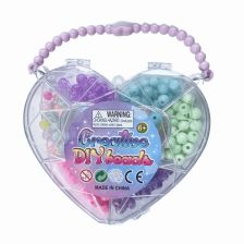 Δημιουργικό σετ χαντρών για κατασκευή βραχιολιών Raya Toys, σε τσάντα.