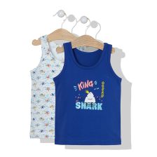 Παιδικά αμάνικα μπλουζάκια Bebetto King Shark, 2 τεμαχίων, 2-7 ετών, X057.