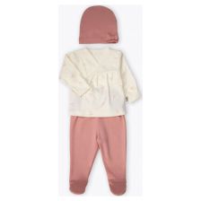 Βρεφικό σετ Bebetto ORGANIC WELCOME BABY 3 τεμαχίων, 0-3 μηνών, Z1164.