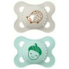 Πιπίλα MAM 2 τεμ. Original Soother Nature Matt Unisex 6μ.+