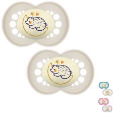 Πιπίλα MAM Original Pure Night Soother 6 μηνών+, με κουτί αποστείρωσης, 2 τεμαχίων.