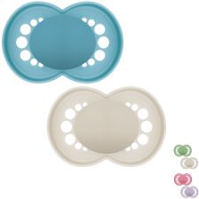 Πιπίλα MAM Original Pure Soother Solid 6 μηνών +, με κουτί αποστείρωσης, 2 τεμαχίων.