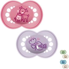 Πιπίλα MAM Original Pure Soother 6 μηνών +, με κουτί αποστείρωσης, 2 τεμαχίων.