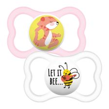 Πιπίλα MAM Air Soother Pink 12μ.+, 2 τεμ. MAM-FED73-PNK