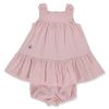 Βρεφικό φόρεμα Bebetto BEE HAPPY, DUSTY ROSE, 2 τεμαχίων, 6-24 μηνών, K4271.