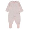 Βρεφική ολόσωμη φόρμα Bebetto Organic Sleepy Sheepy, 0-12 μηνών, T4072.