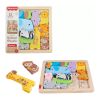Ξύλινο παζλ με ζωάκια Fisher Price, 12 τεμαχίων.