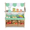 Σουπερμάρκετ ξύλινο Moni Toys με σετ προιόντων 4425