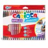 Μαρκαδόροι με διπλή μύτη CARIOCA Birello, 24 χρωμάτων.