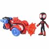 Φιγούρα Hasbro Marvel Avengers Miles Morales με μοτοσυκλέτα, 10 εκατοστών, F7455.
