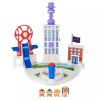 Σετ παιχνιδιού Spin Master Paw Patrol: The Mighty Movie Liberty & Jr. Patrollers,Πύργος με εκτοξευτή και 4 φιγούρες.