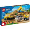 Κατασκευές LEGO City Εργοτάξιο με φορτηγά και γερανό, 60391.