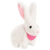 Μουσικό λούτρινο παιχνίδι Raya Toys Λαγουδάκι που περπατάει με φωτιζόμενα αυτάκια.