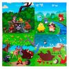 Παζλ δαπέδου Raya Toys Ζώα του δάσους, 120 x 120 εκατοστών, 4 τεμαχίων.