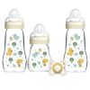 Σετ μπιμπερό MAM Γυάλινα μπουκάλια με πιπίλα