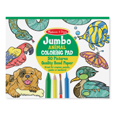 Βιβλίο για χρωματισμό Melissa&Doug Ζώα 14200