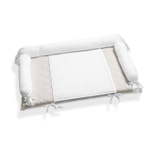 Αλλαξιέρα μωρού υφασμάτινη Italbaby JOLIE White/Dove Grey