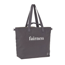 Τσάντα για καρότσι μωρού Lassig Cotton Statement Shopper, Ανθρακίτης.