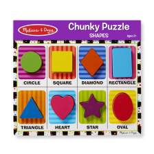 Παζλ ξύλινο Melissa and Doug με σχήματα 13730