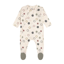 Βρεφική ολόσωμη φόρμα Lassig Cosy Color Wear με κουμπάκια, 0-6 μηνών.
