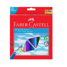 Ξυλομπογιές Faber-Castell - Eco, 24 χρωμάτων + ξύστρα.