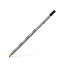 Μολύβι Faber-Castell Grip 2001 μαύρος γραφίτης + γόμα.